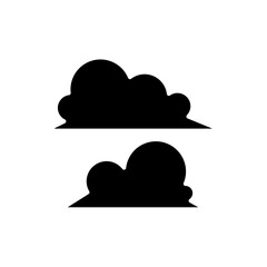 Cloud icon in glyph style