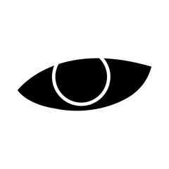 Eye icon in glyph style