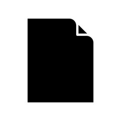 Paper icon in glyph style