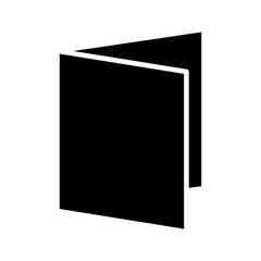 Paper icon in glyph style