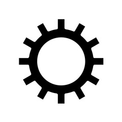 Gear, Cog icon in glyph style