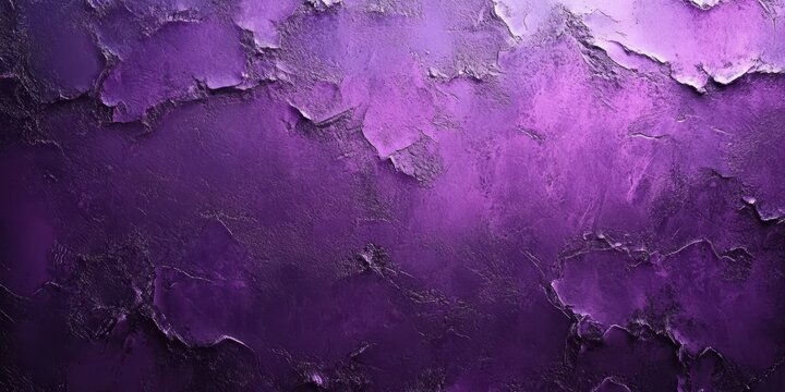 Abstract purple texture shows a layered and crumbling appearance