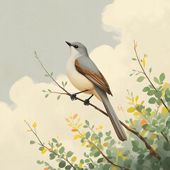 Fototapeta premium bird on a branch