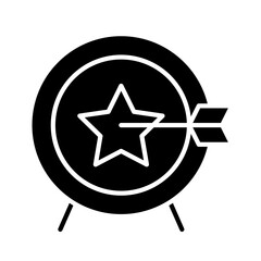 Target icon in glyph style