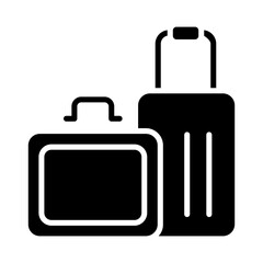 Luggage icon in glyph style