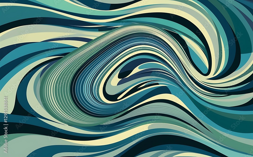 Poster abstract wavy with lines background