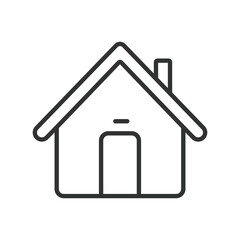 House, icon in line design. House, home, building, residence, dwelling, property, house icon on white background vector. House editable stroke icon
