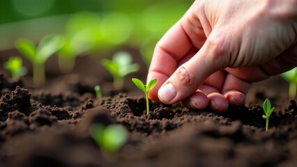 planting a plant