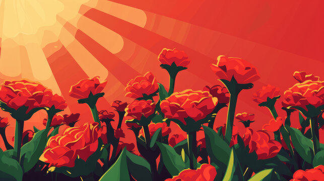 a background for a poster for International Worker's Day - Powered by Adobe