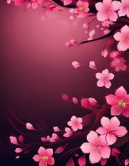 Fototapeta premium 桜とコピースペース