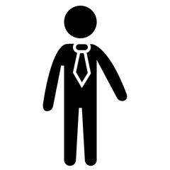 Businessman Icon – Corporate Leadership, Executive Decision-Making, and Professional Growth Representation with Transparent Background