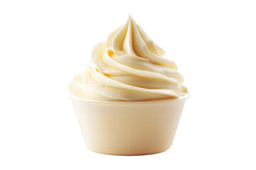 cream isolated on transparent or white background, png