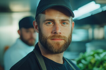 Professional Chef in Restaurant Kitchen Culinary Expertise in Focus