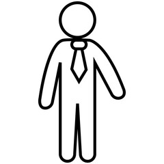 Businessman Icon – Corporate Leadership, Executive Decision-Making, and Professional Growth Representation with Transparent Background