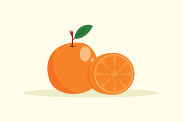 Fruits concept. Colored flat vector illustration isolated