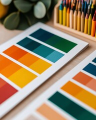 Color Palettes and Sketches for Creative Design Projects