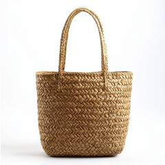 Stylish woven tote bag made from natural fibers, perfect for everyday use. Its high end design adds touch of elegance to any outfit, making it versatile accessory