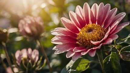 Sunlit Flowers Dancing in the Breeze