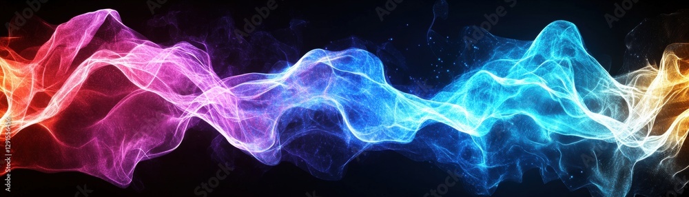 Poster abstract smoke background with flowing patterns and soft color gradients in artistic composition