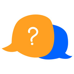 orange question chat box
