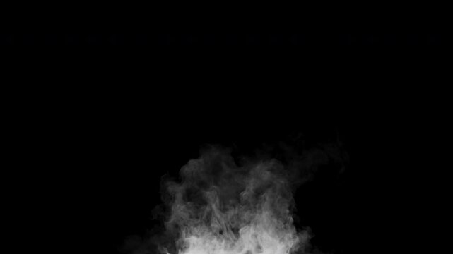 Seamless 4K looping smoke animation with an alpha channel. A realistic smoke effect, perfect for overlays, VFX, motion graphics, or atmospheric scenes. transparent background