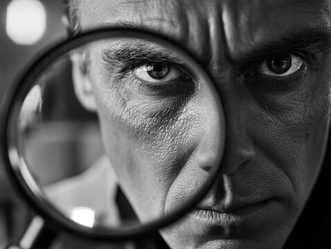 Analytical Man Looking