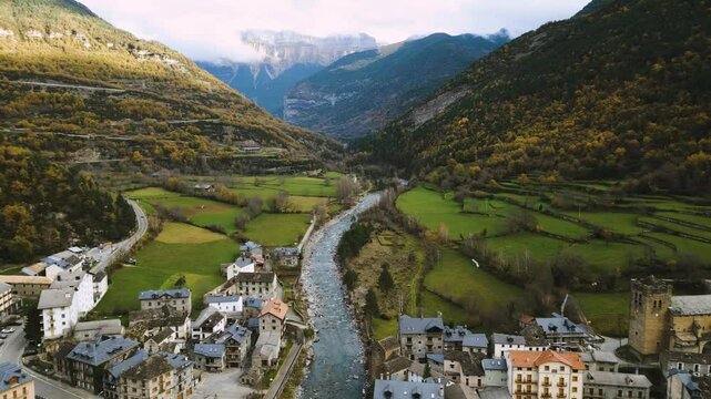 Beautiful town in the pyrinees, Broto