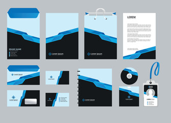 Classic stationery template design. Documentation for business.
