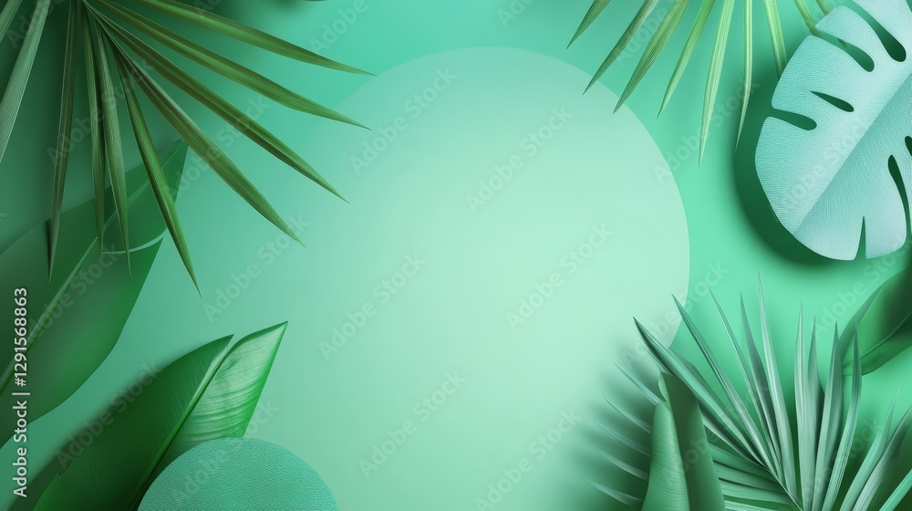 Aufkleber abstract geometric composition with vibrant colors and dynamic shapes set against a contrasting back