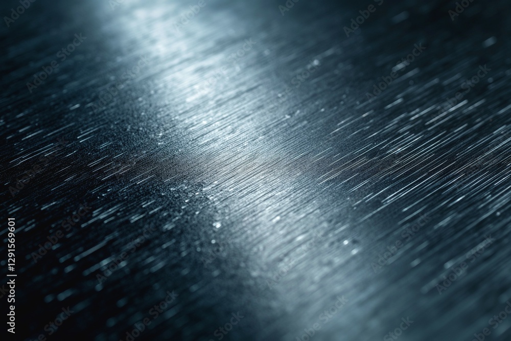Poster abstract close-up of textured metallic surface with light reflections highlighting its intricate pat