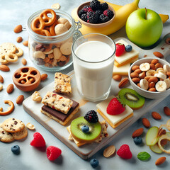 breakfast with muesli and berries