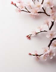 Obraz premium 桜とコピースペース