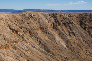 Mountain layers in the desert of Arizona.