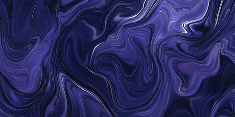 Obraz premium Abstract swirling patterns in shades of deep purple and indigo