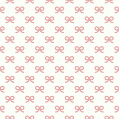 Seamless pattern pink bow tie for simple backgrounds. Fashion graphic design for prints, textiles, wrapping, wallpaper, card, paper gift.