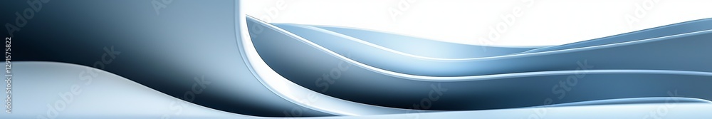 Aufkleber soft undulating waves of light blue fabric create a serene atmosphere during early morning hours in 