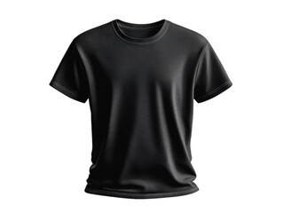 Black t shirt design with casual fit and soft fabric texture