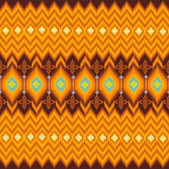 Textile design, geometric seamless pattern and for background.