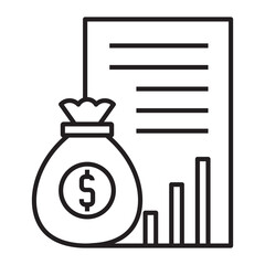 investment information vector icon