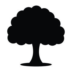 Tree icon. Plant of vector icon isolated on white background. Simple flat style elements silhouette symbol website logo design. Modern and natural tree icon. Vector illustration. PES 10