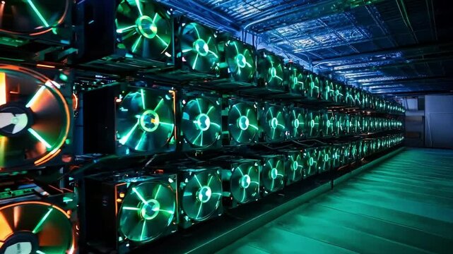 inner workings of a powerful crypto mining facility.