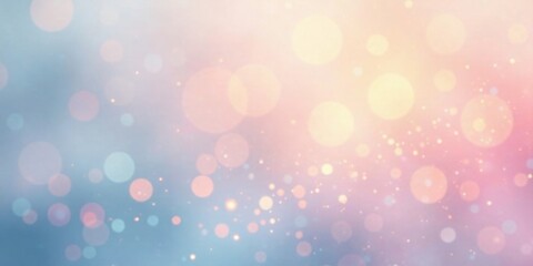 Obraz premium Dreamy Pastel Bokeh Background with Soft Light and Sparkling Dust for Design Projects