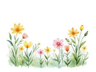 A serene collection of colorful spring flowers