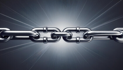 Obraz premium chain with one strong link