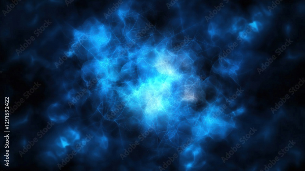 Poster blue abstract background featuring soft shapes and gradients for design or artistic use