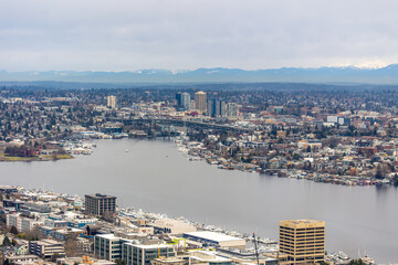 Obraz premium Washington Lake Seattle