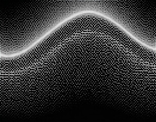 halftone fading wave pattern smooth abstract tonal transition made by dots