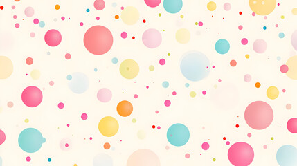 polka dots vector background with bright circles on a soft pastel backdrop 