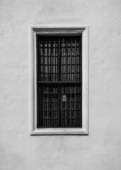 Isolated window of a church in Goa, built by the Portuguese