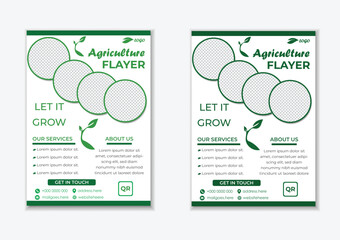 Agriculture Flayer Design Modern And Clean